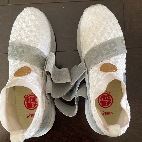 Asics woman's kayano 25 OBI running shoes white grey size 8 US - Picture 6 of 9